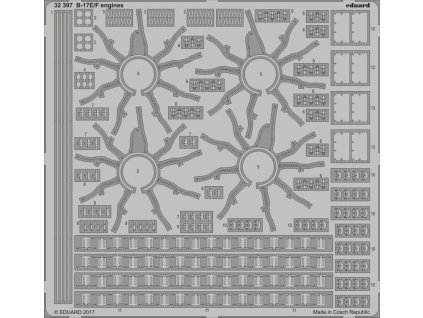 1/32 B-17E/F engines for HKM kit