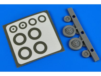 1/72 F-100 Super Sabre wheels & paint masks