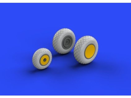 P-38 wheels  1/48 recommended for ACADEMY