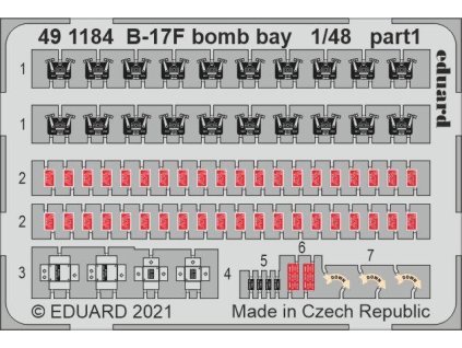 B-17F bomb bay 1/48 recommended for HKM