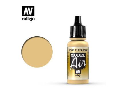 Vallejo Model Air 71074 Beige Color (18 ml)