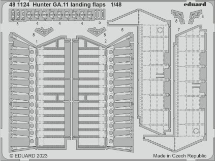 Hunter GA.11 landing flaps 1/48 recommended for AIRFIX