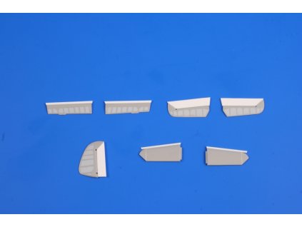 1/72 Bf 109G-6 - Control surfaces for Airfix kit