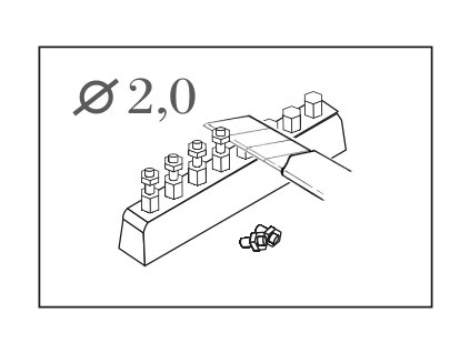 66671 bolt with hexagonal head 2 0 mm 44 pcs