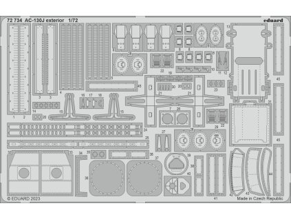 AC-130J exterior 1/72 recommended for ZVEZDA