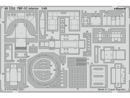 TBF-1C interior 1/48 recommended for ACADEMY