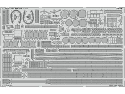 USS Iowa BB-61 part 3 1/350 recommended for HOBBY BOSS