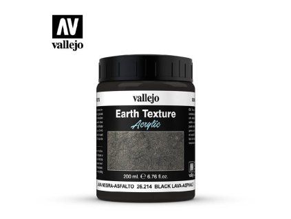 Vallejo Diorama FX 26214 Black LavaAsphalt Earth Textures (200 ml)