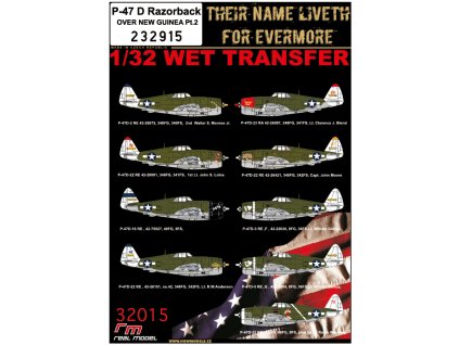 1/32 P-47 D Razorback OVER NEW GUINEA Pt.2 - Wet Transfers