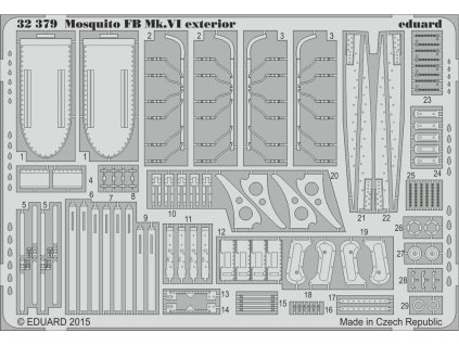 1/32 Mosquito FB Mk.VI exterior for TAMIYA kit