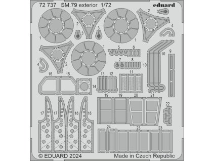 SM.79 exterior 1/72 recommended for ITALERI