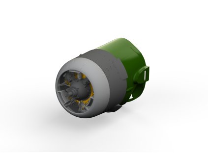 F4F-3 engine mid PRINT 1/48 recommended for EDUARD