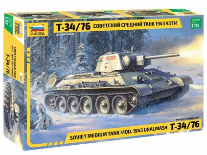 Zvezda 3689 - T-34/76 mod.1943 Uralmash (1:35)
