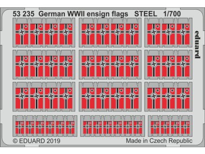 German WWII ensign flags STEEL 1/700