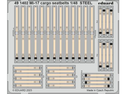 Mi-17 cargo seatbelts STEEL 1/48 recommended for TRUMPETER