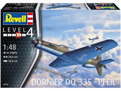 70028 plastic modelkit letadlo 03795 do335 pfeil 1 48