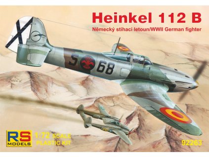 Plastikový model letadla 1/72 Heinkel 112B Spain 3 decal v. for Spain