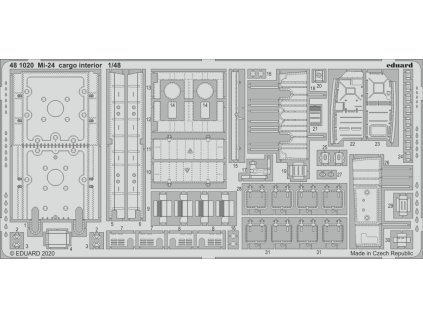 Mi-24 cargo interior 1/48 recommended for ZVEZDA
