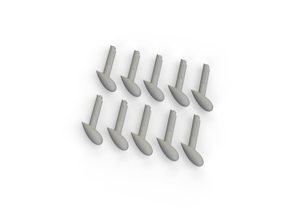 Bf 109 balance weights PRINT 1/48 recommended for EDUARD
