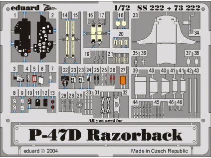1/72 P-47D-20 for TAMIYA kit