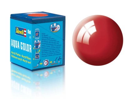 Revell Aqua Color - 36134: lesklá italská červená (Italien red gloss)