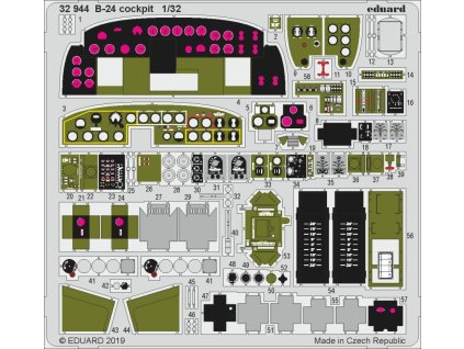 1/32 B-24 cockpit for HOBBY BOSS kit