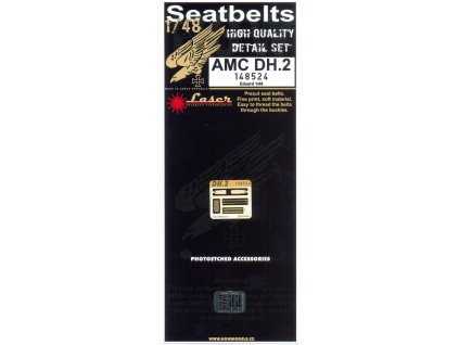 1/48 AMC DH.2 - Microplastic Seat Belts - pre-cut (laser) Eduard