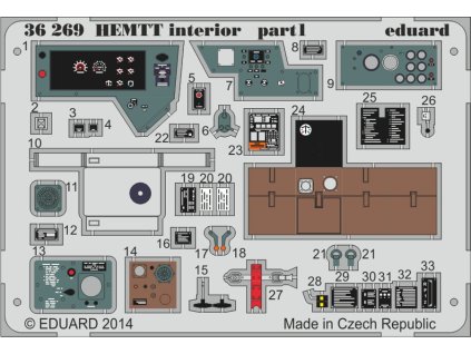 1/35 HEMTT interior - colour for ITALERI kit