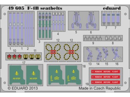 1/48 F-4B seatbelts for ACADEMY kit