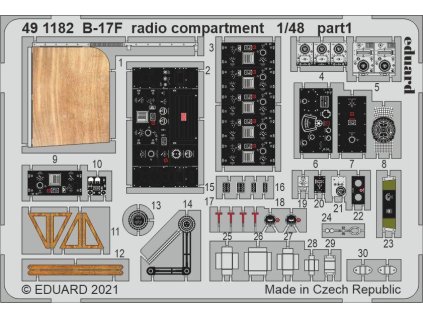 B-17F radio compartment 1/48 recommended for HKM