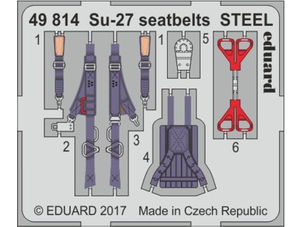 Su-27 seatbelts STEEL recommended for HOBBY BOSS