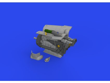 Bf 109G-6 engine PRINT 1/72 recommended for EDUARD