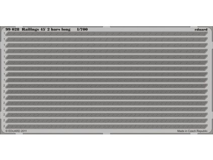 1/700 Railings 45´ 2 bars long