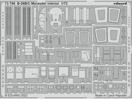 B-26B/C Marauder interior 1/72 recommended for HASEGAWA / HOBBY 2000