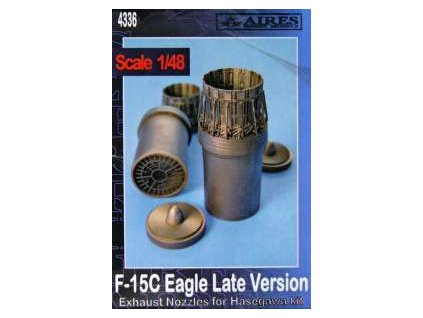 1/48 F-15C Eagle exhaust nozzles - (late version) - HASEGAWA
