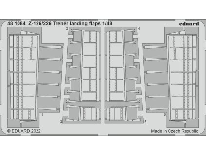 Z-126/226 Trenér landing flaps 1/48 recommended for EDUARD