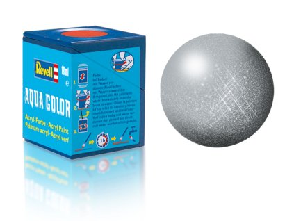 Revell Aqua Color - 36190: metalická stříbrná (silver metallic)