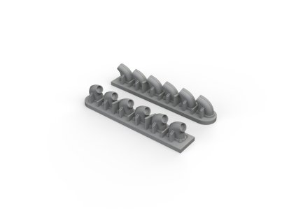 P-40E exhaust stacks 1/32 recommended for TRUMPETER