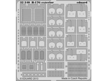 B-17G exterior 1/32 recommended for HKM