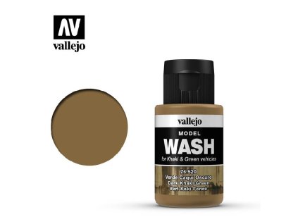 Vallejo Model Wash 76520 Dark Khaki Green (35ml)