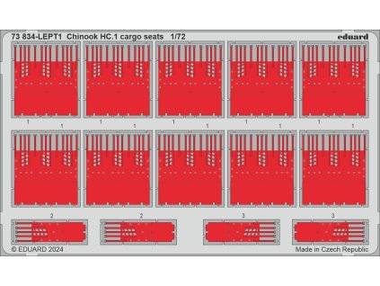 Chinook HC.1 cargo seats 1/72 recommended for AIRFIX