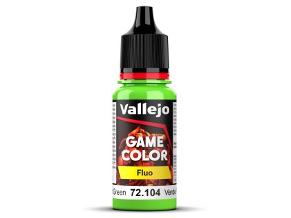 Vallejo Game Color 72104 Fluorescent Green 18 ml.