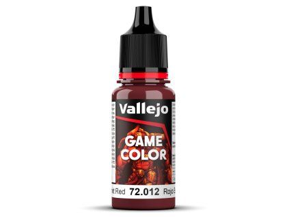 Vallejo Game Color 72012 Scarlet Red Color (18 ml)