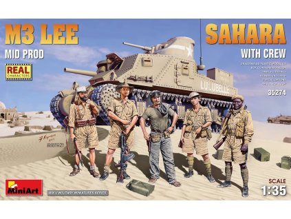 1/35 M3 Lee Mid Prod. Sahara w/Crew - Miniart
