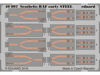 1/48 Seatbelts RAF early STEEL