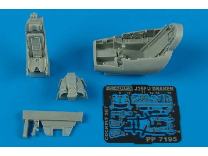 1/72 J35F/J Draken cockpit set