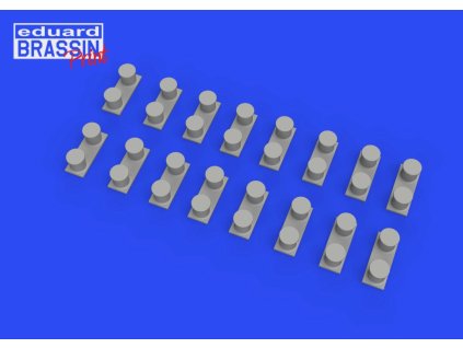 WWII USN battleship bollards PRINT 1/350