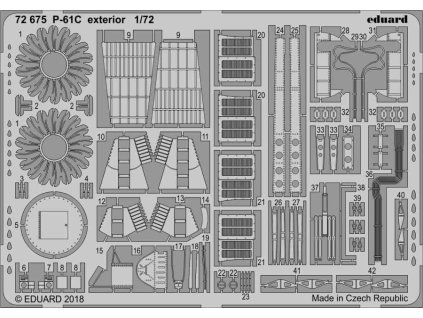 1/72 P-61C exterior for HOBBY BOSS kit