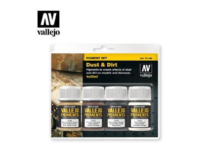 76763 23611 dust and dirt vallejo pigments set 73190