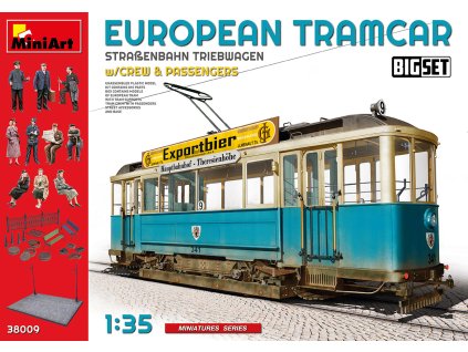 1/35 European Tramcar with Crew & Passengers - Miniart